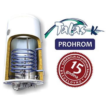 Slika Bojler ELIT TALAS M80K kombinovani INOX Ø420 80L desni